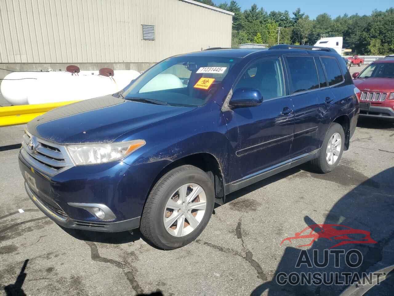 TOYOTA HIGHLANDER 2013 - 5TDBK3EHXDS179976