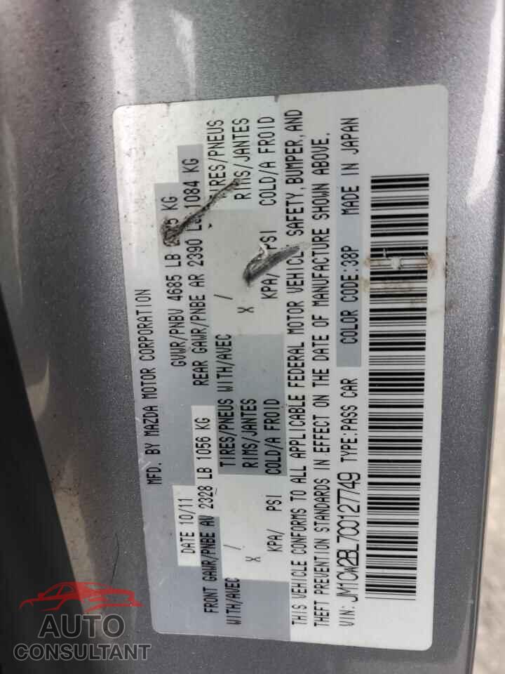 MAZDA 5 2012 - JM1CW2BL7C0127749