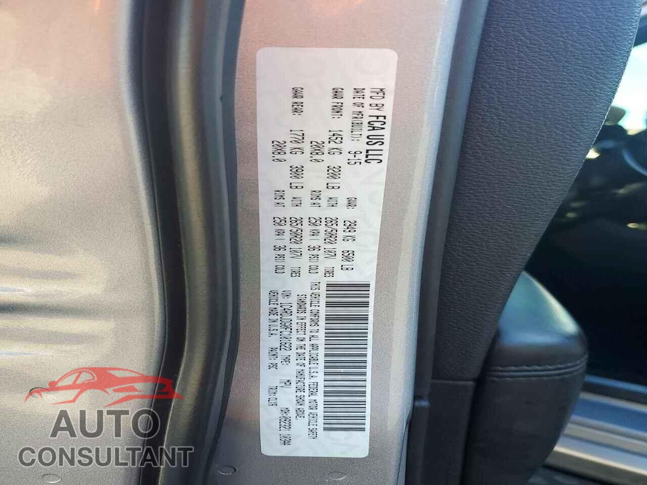DODGE DURANGO 2015 - 1C4RDJDG0FC101622