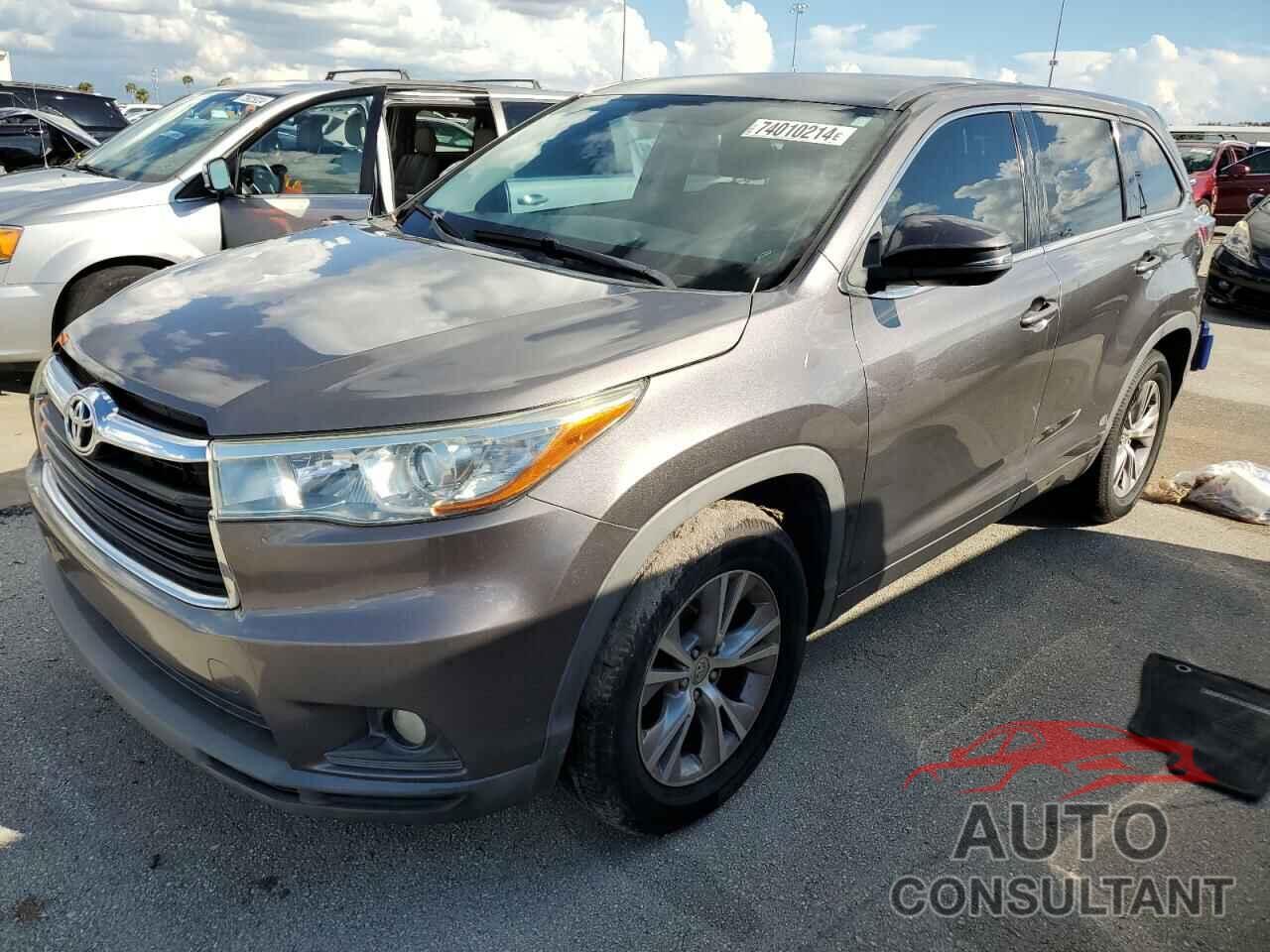 TOYOTA HIGHLANDER 2015 - 5TDZKRFH7FS052816