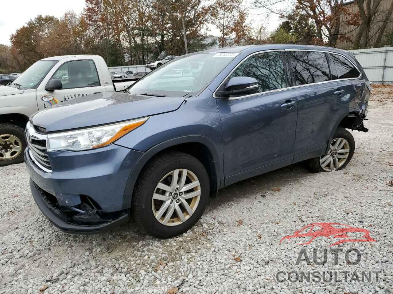 TOYOTA HIGHLANDER 2016 - 5TDBKRFH7GS342671