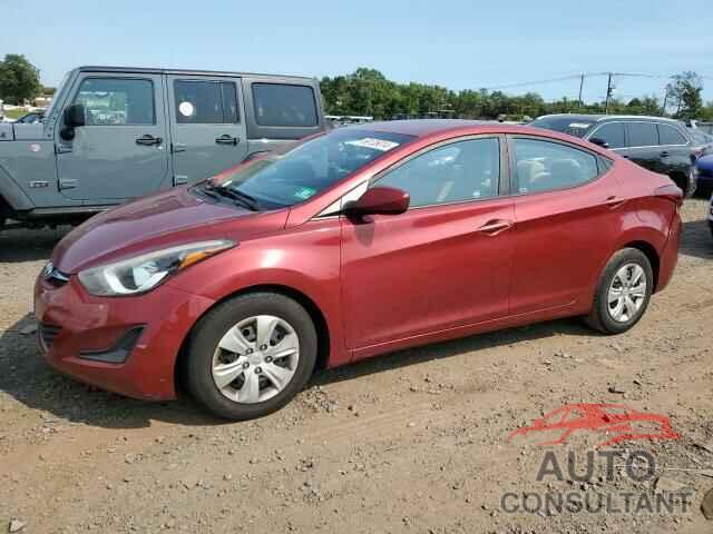 HYUNDAI ELANTRA 2016 - 5NPDH4AE4GH747156