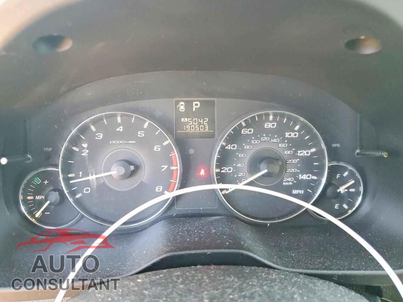 SUBARU OUTBACK 2012 - 4S4BRBAC9C3242075