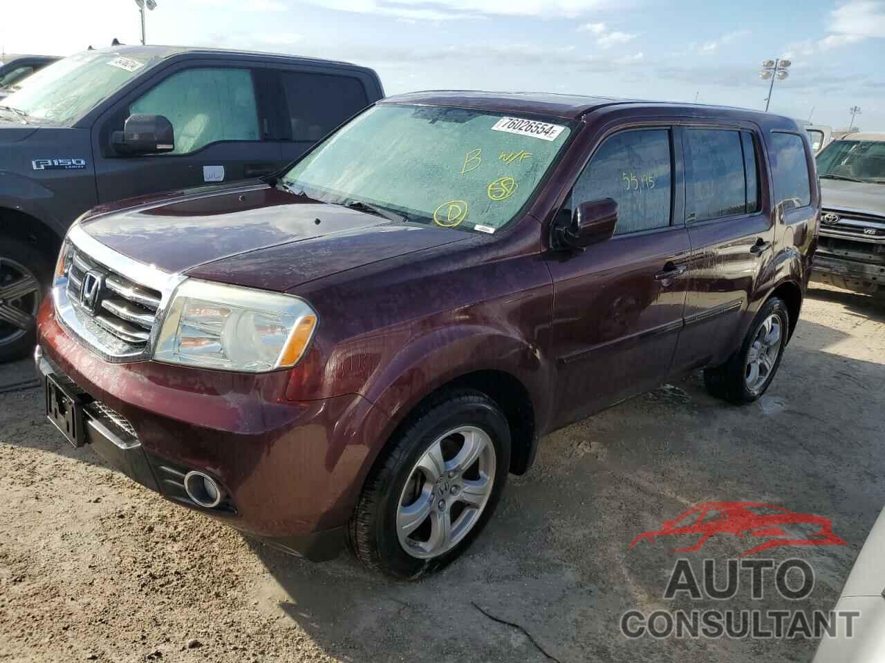 HONDA PILOT 2013 - 5FNYF3H59DB038367