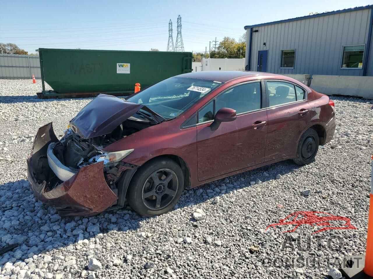 HONDA CIVIC 2013 - 19XFB2F52DE290497