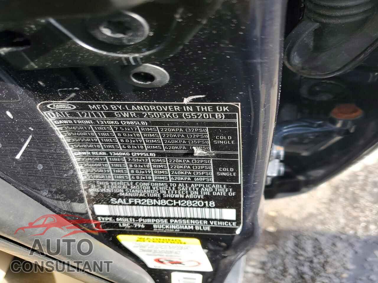 LAND ROVER LR2 2012 - SALFR2BN8CH282018