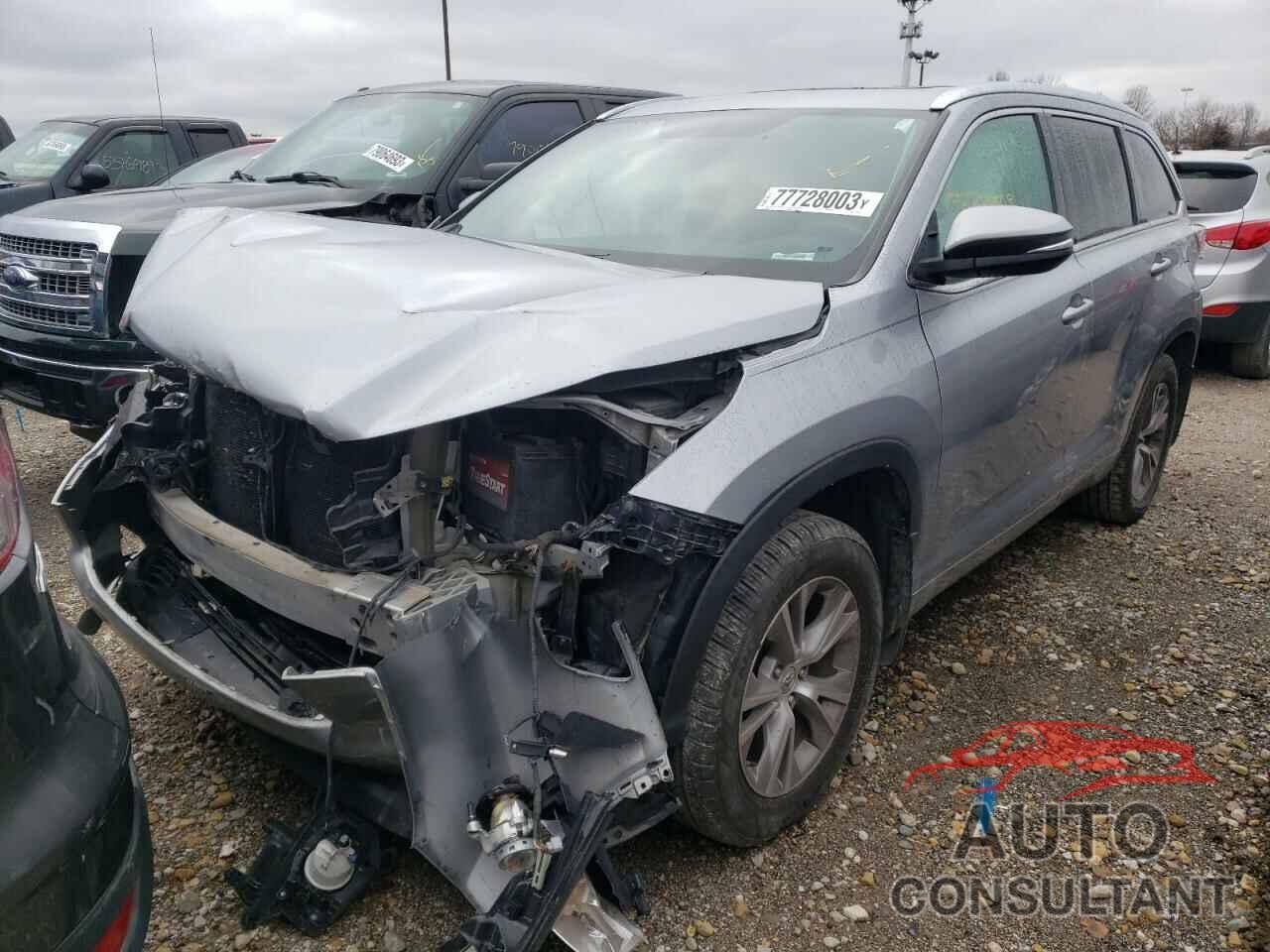 TOYOTA HIGHLANDER 2015 - 5TDJKRFH4FS076049