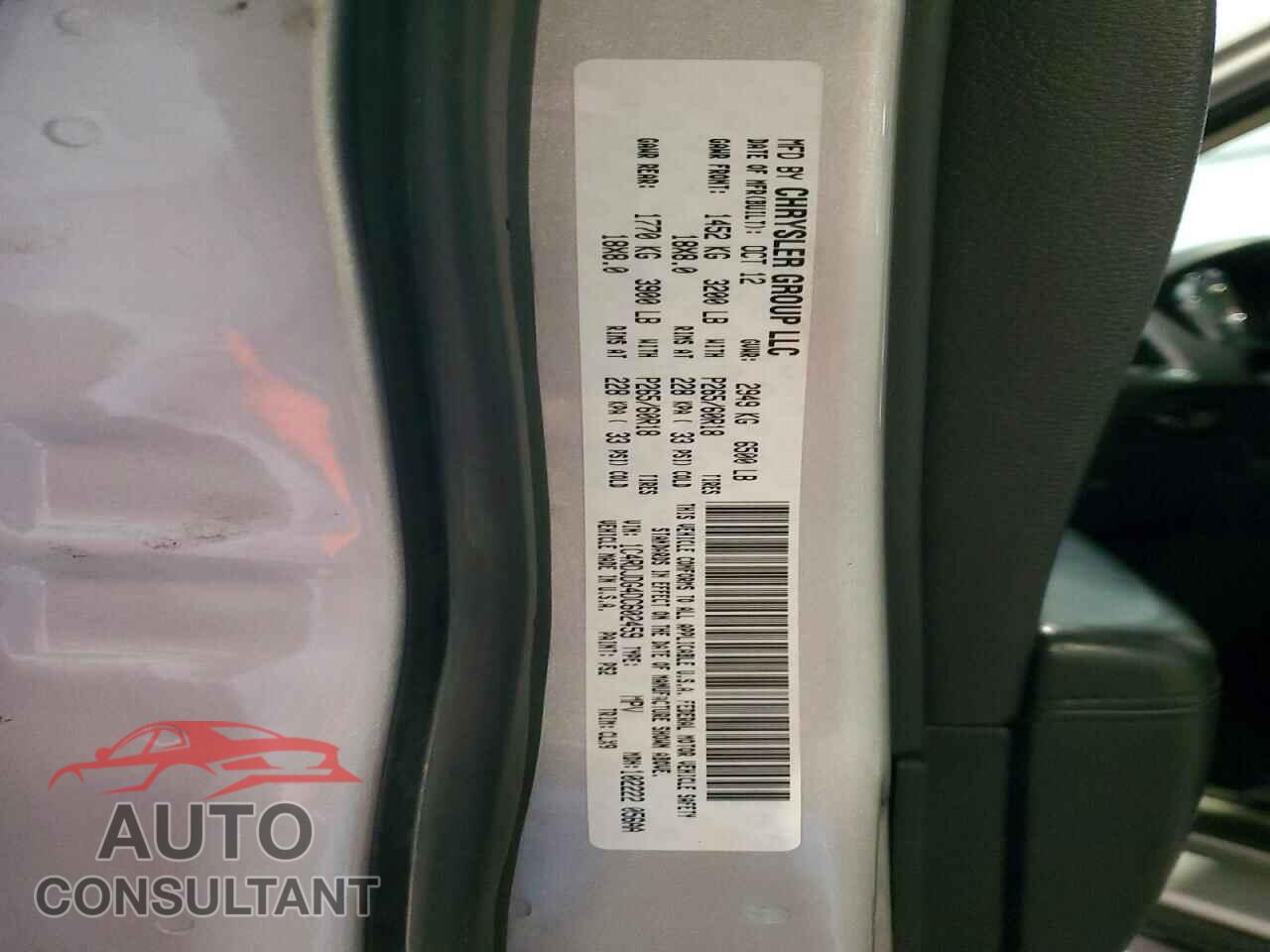 DODGE DURANGO 2013 - 1C4RDJDG4DC602459