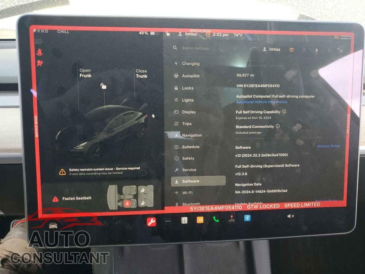 TESLA MODEL 3 2021 - 5YJ3E1EA4MF054110