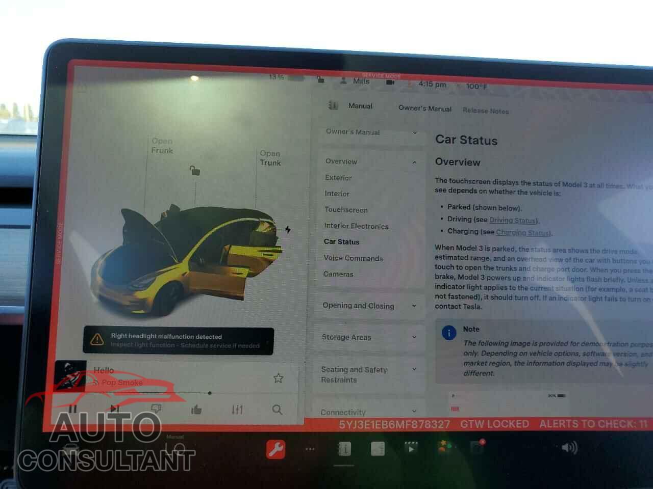 TESLA MODEL 3 2021 - 5YJ3E1EB6MF878327