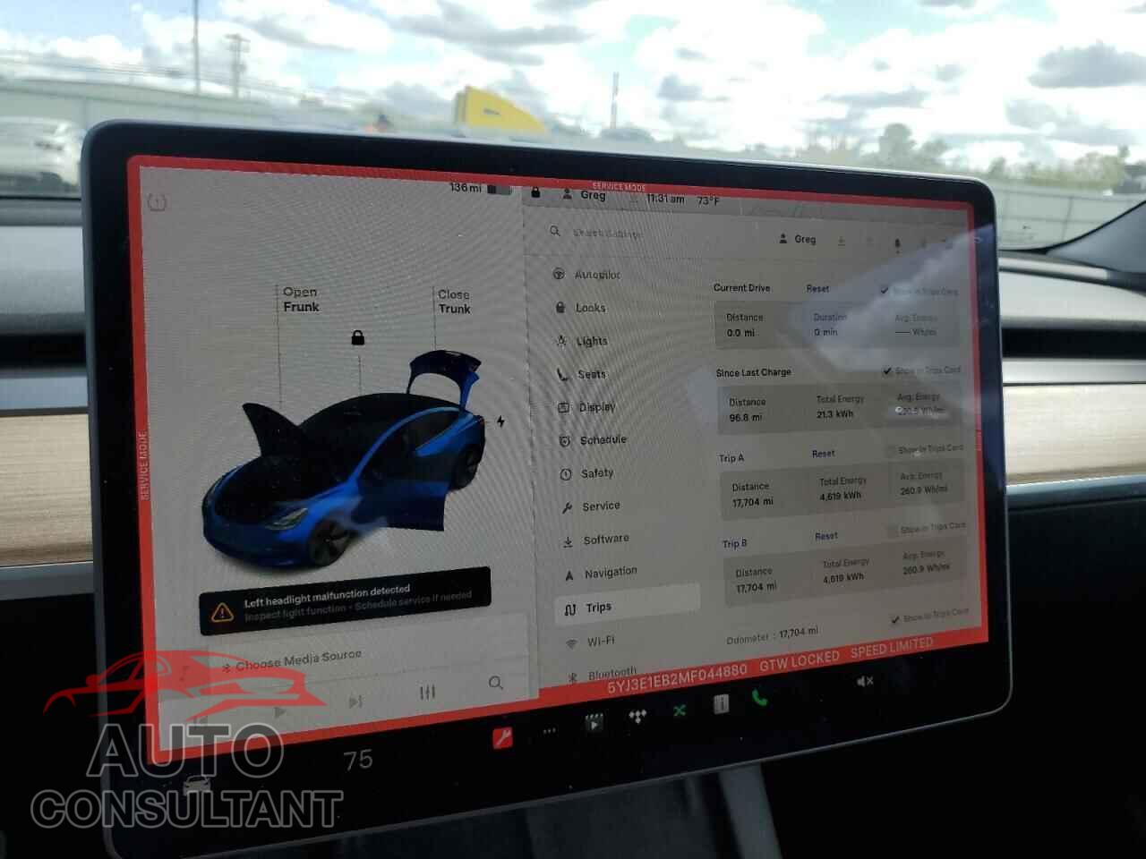 TESLA MODEL 3 2021 - 5YJ3E1EB2MF044880