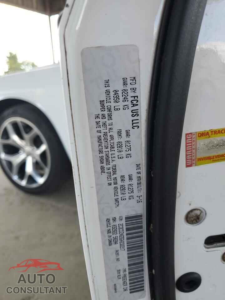 DODGE CHALLENGER 2016 - 2C3CDZAG5GH232217
