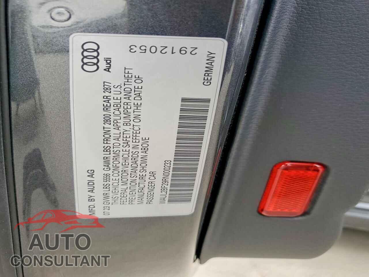 AUDI A6 2024 - WAUL2BF29RN000233