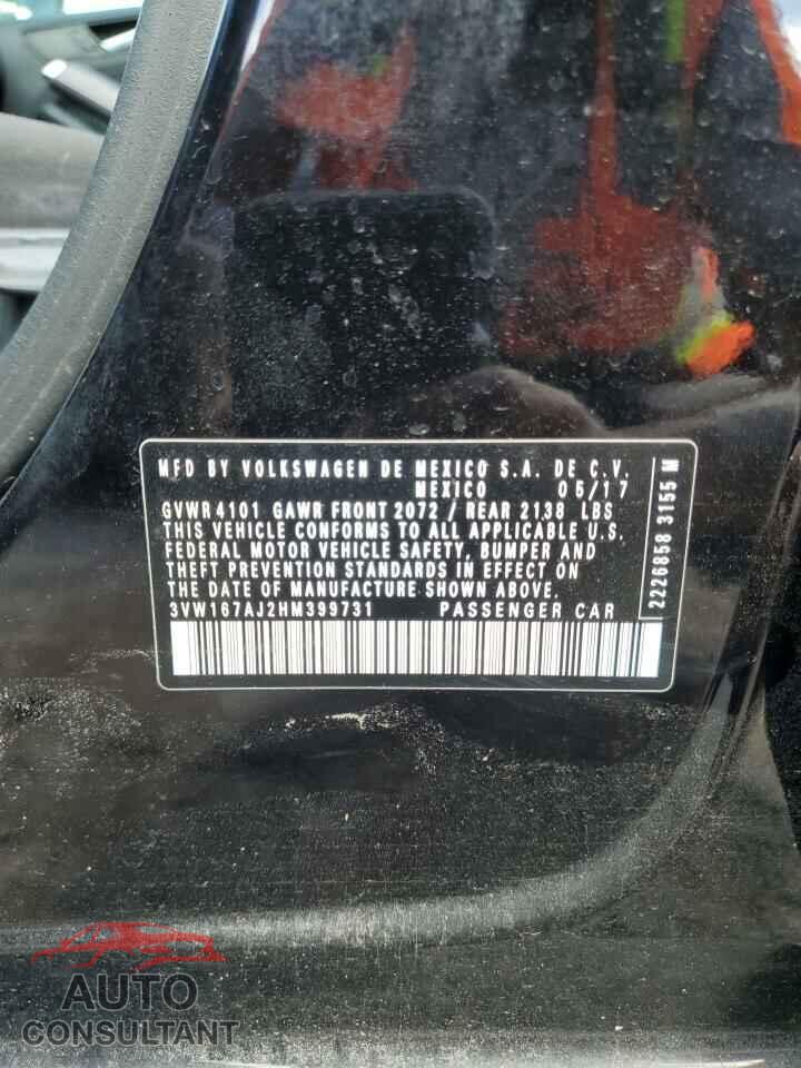 VOLKSWAGEN JETTA 2017 - 3VW167AJ2HM399731