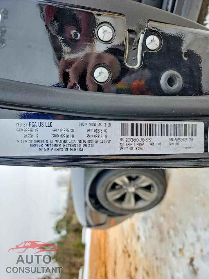 DODGE CHALLENGER 2018 - 2C3CDZAG4JH245757