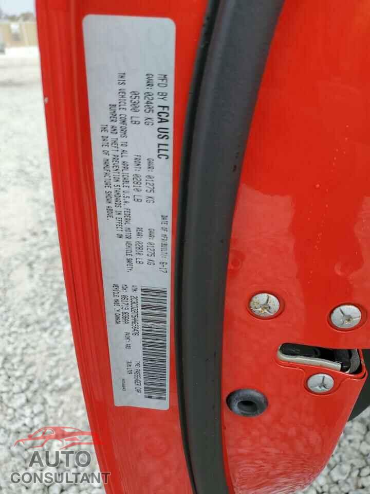 DODGE CHALLENGER 2017 - 2C3CDZBT5HH656476
