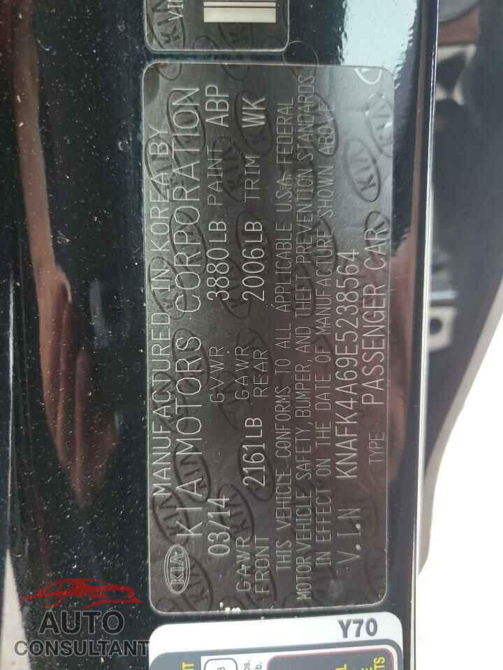 KIA FORTE 2014 - KNAFK4A69E5238564