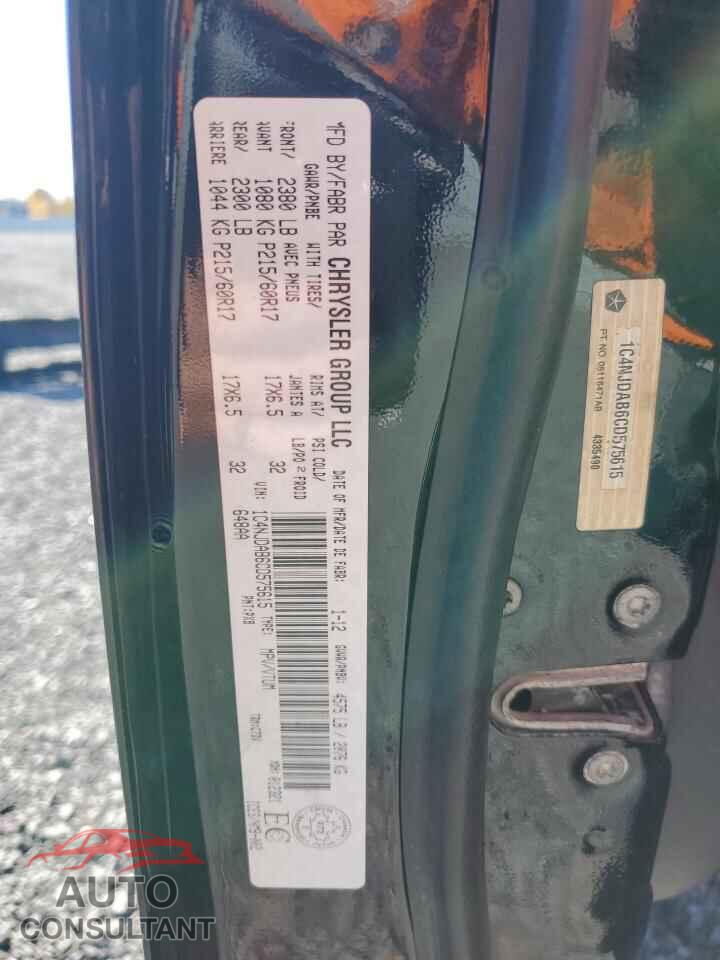 JEEP COMPASS 2012 - 1C4NJDAB6CD575615