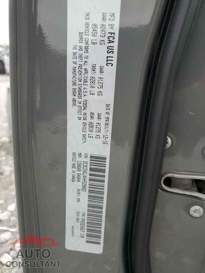 DODGE CHARGER 2017 - 2C3CDXGJ4HH529083