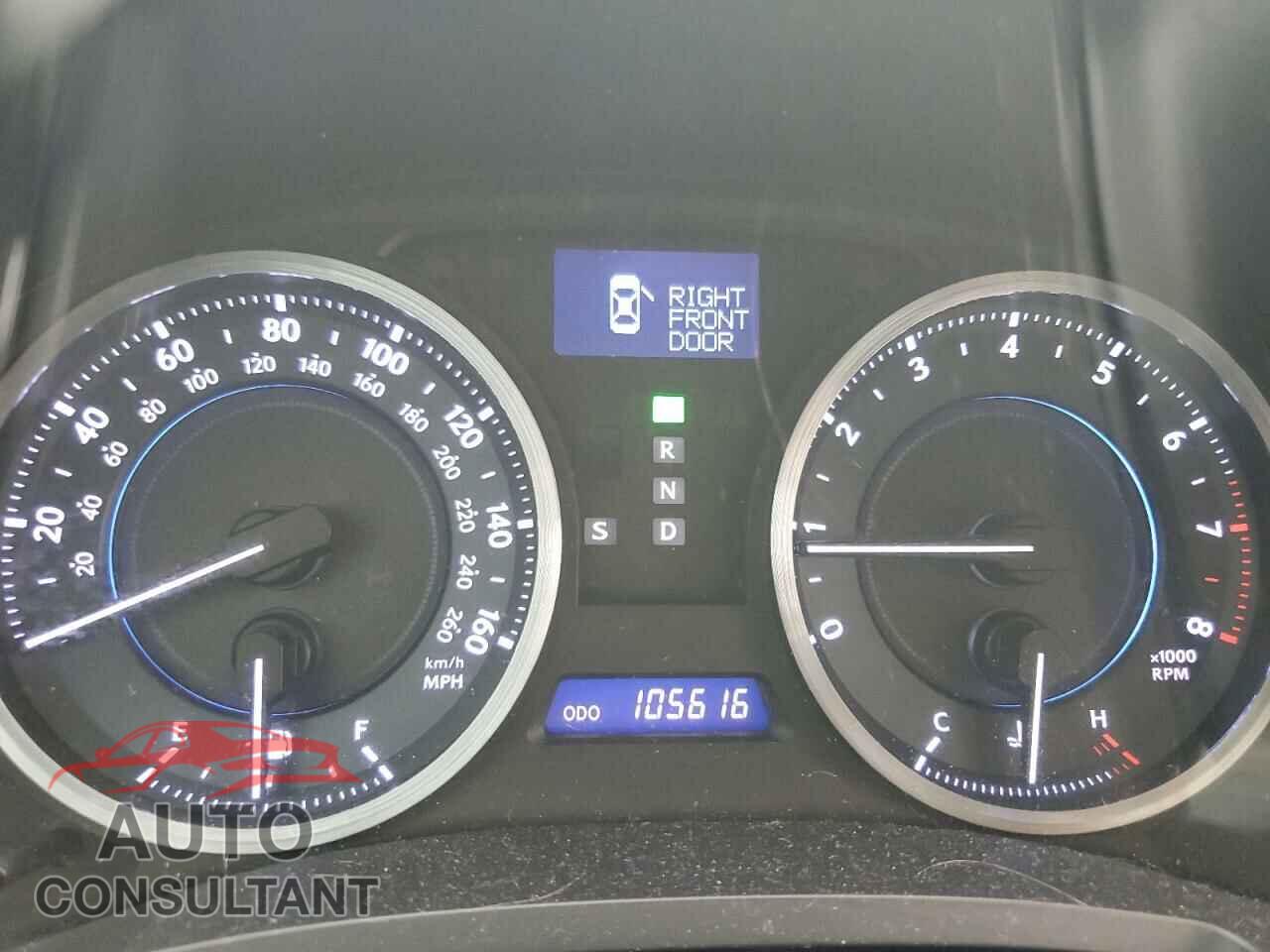 LEXUS IS 2012 - JTHBF5C21C2102416