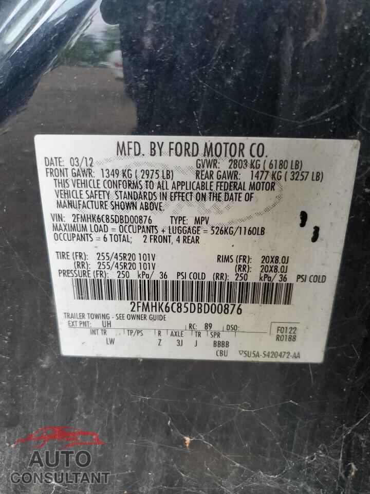 FORD FLEX 2013 - 2FMHK6C85DBD00876