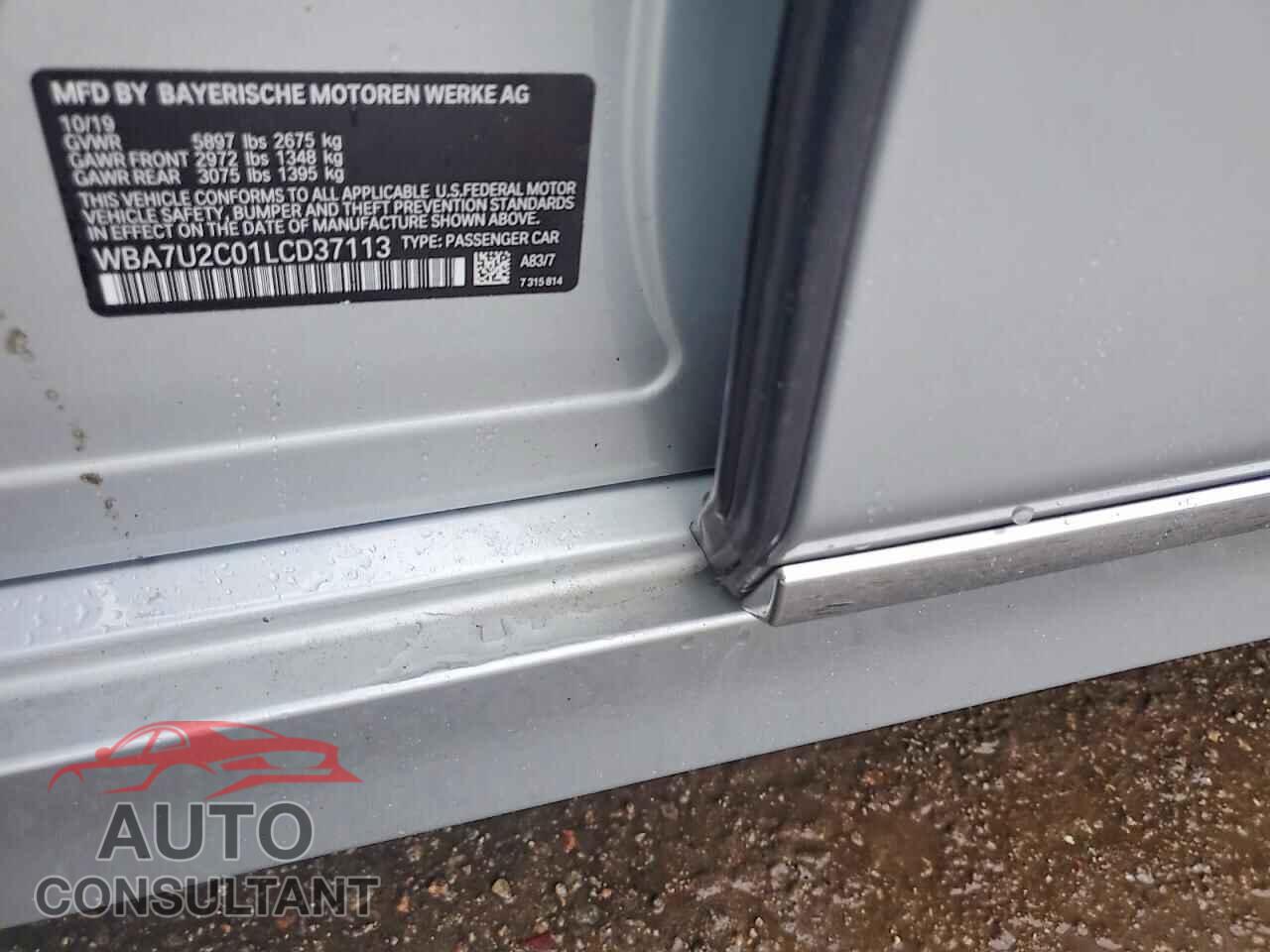 BMW 7 SERIES 2020 - WBA7U2C01LCD37113