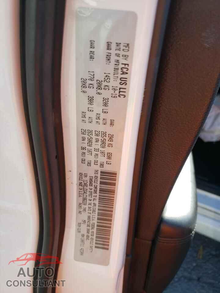 DODGE DURANGO 2020 - 1C4RDJDG4LC186220
