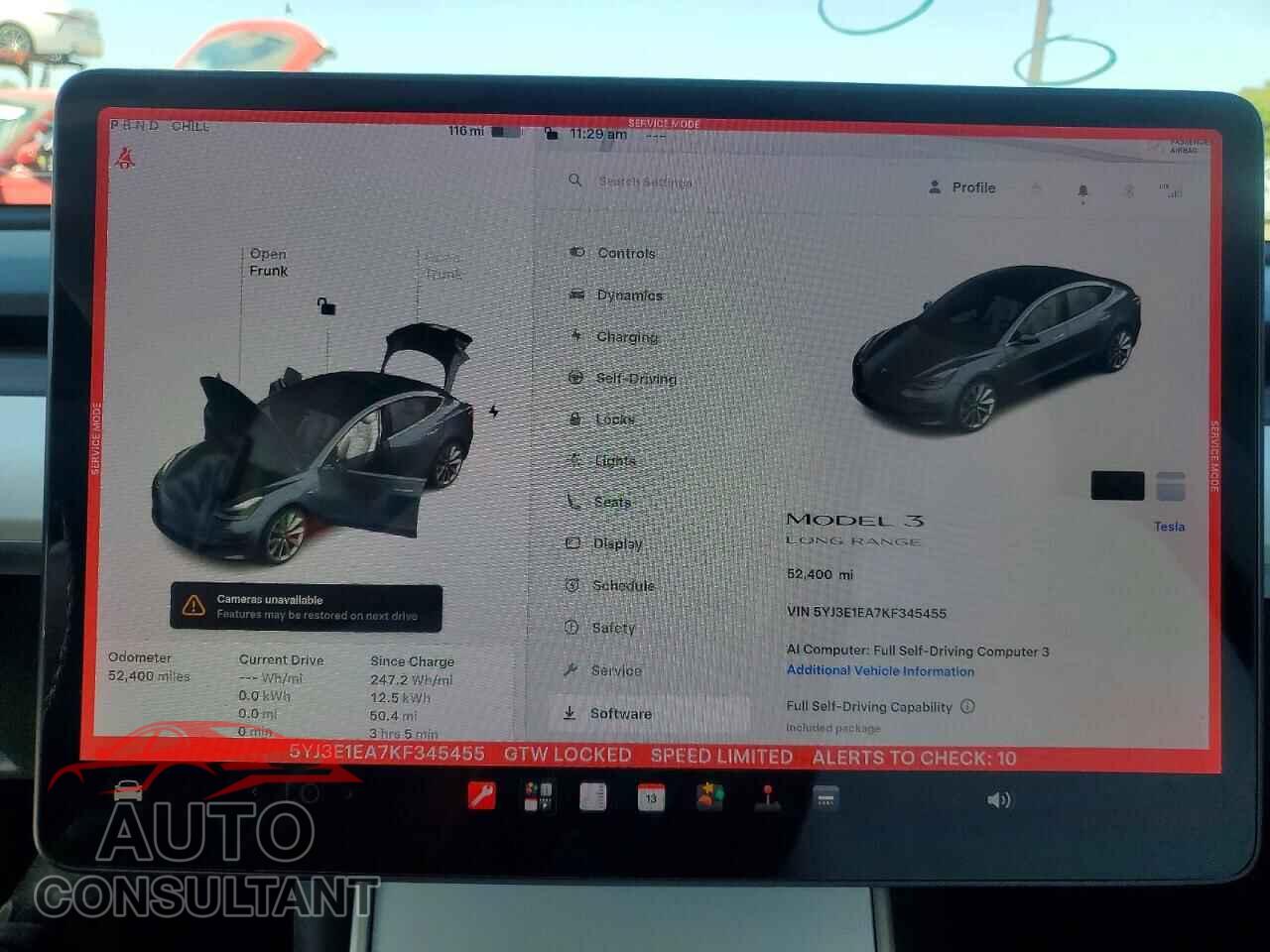 TESLA MODEL 3 2019 - 5YJ3E1EA7KF345455