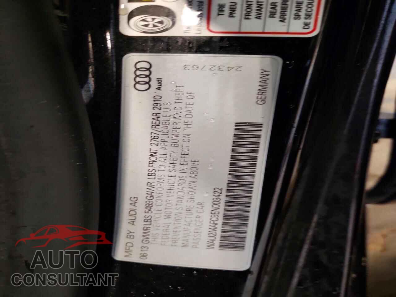 AUDI A7 2014 - WAU2MAFC9EN009422