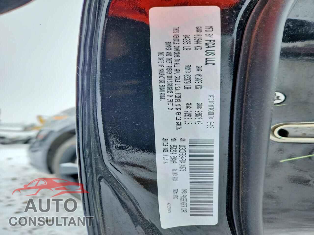 DODGE DART 2015 - 1C3CDFBB4FD414875