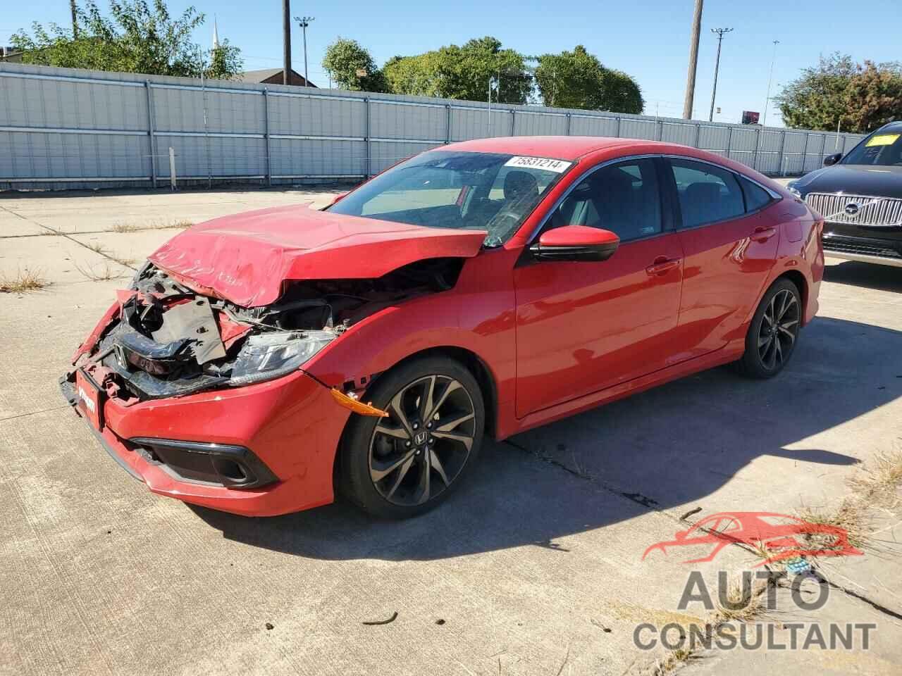 HONDA CIVIC 2019 - 2HGFC2F87KH537037