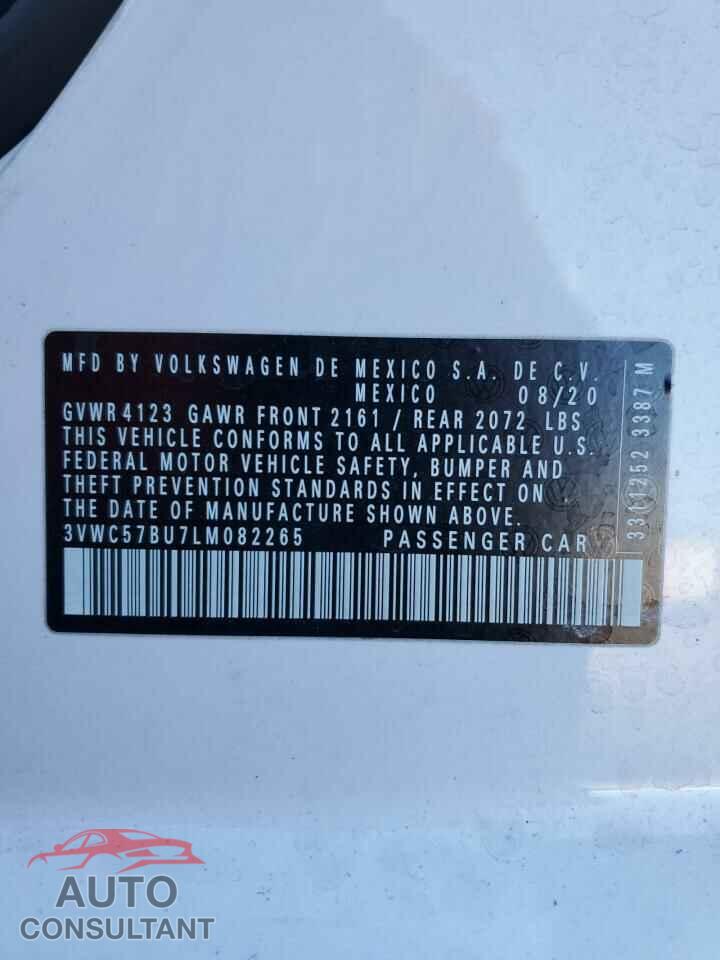VOLKSWAGEN JETTA 2020 - 3VWC57BU7LM082265
