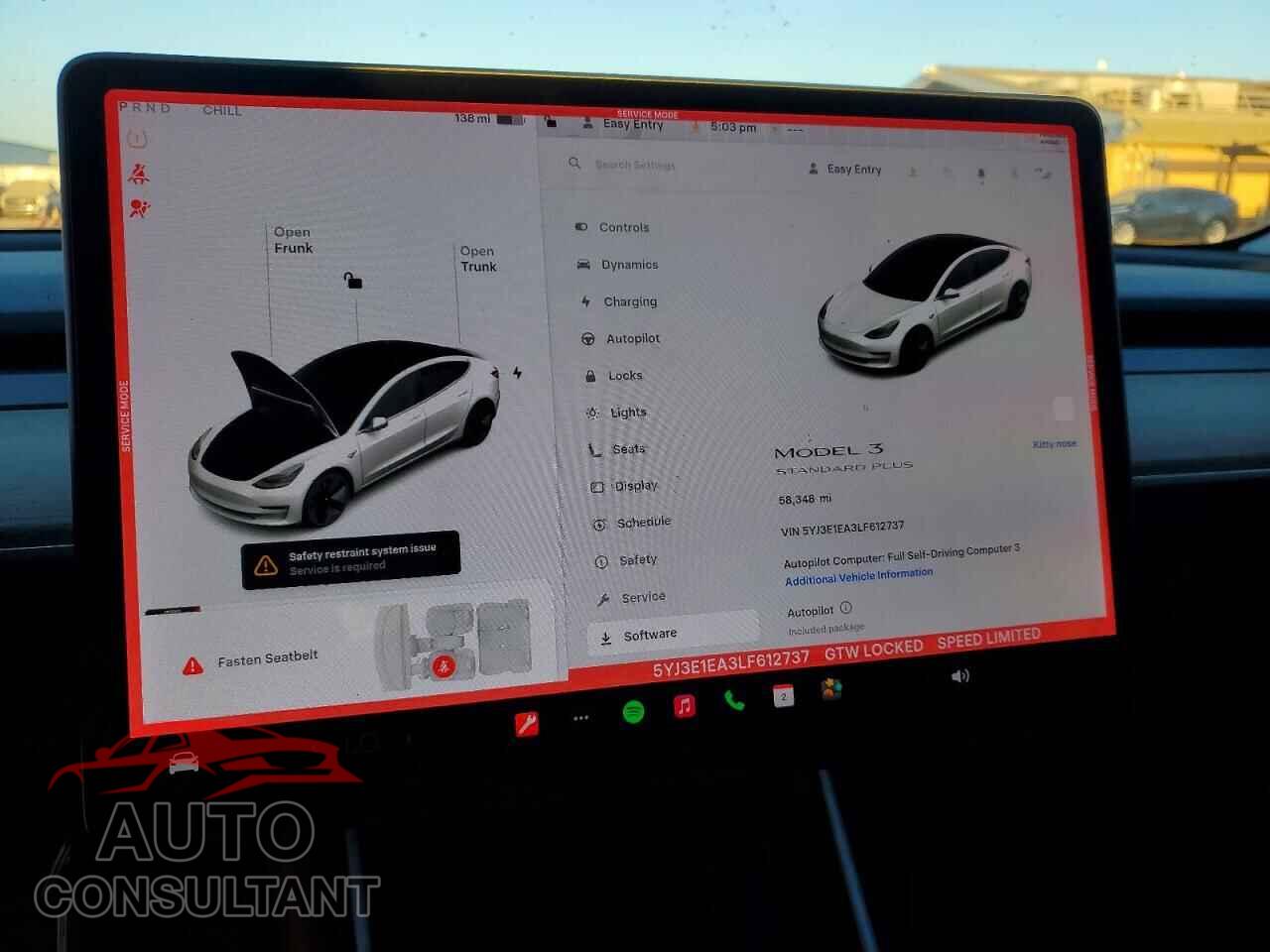 TESLA MODEL 3 2020 - 5YJ3E1EA3LF612737