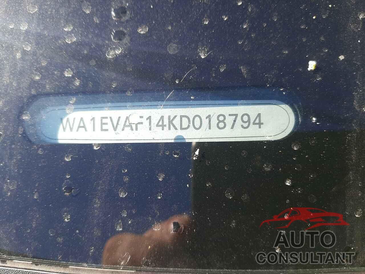 AUDI Q8 2019 - WA1EVAF14KD018794