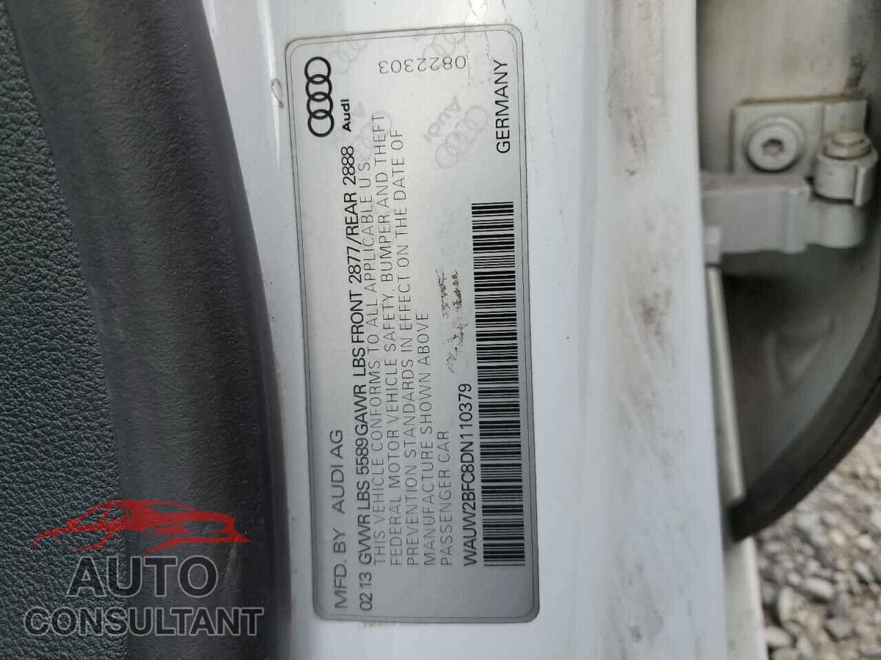 AUDI S7/RS7 2013 - WAUW2BFC8DN110379