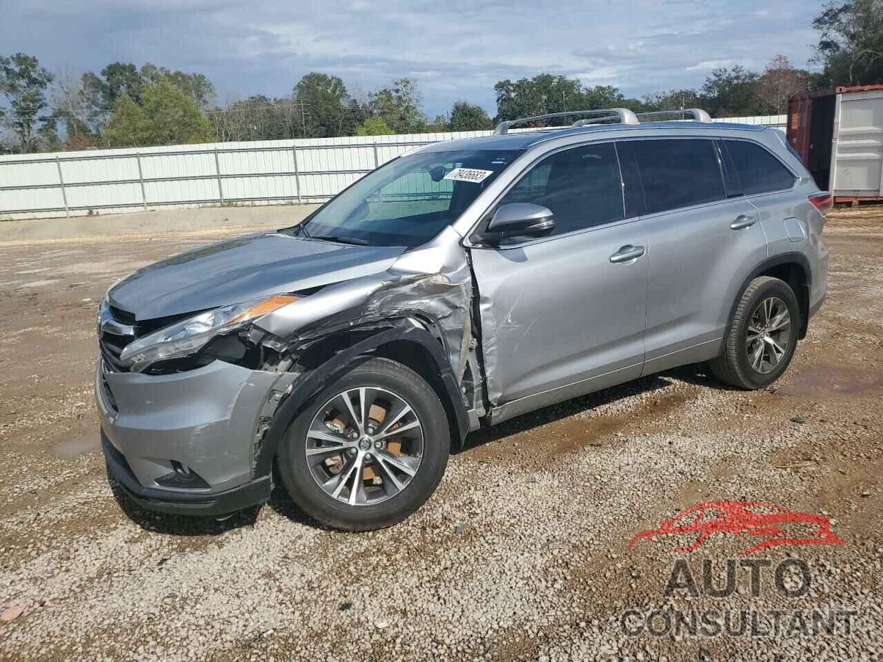 TOYOTA HIGHLANDER 2016 - 5TDJKRFH5GS314685
