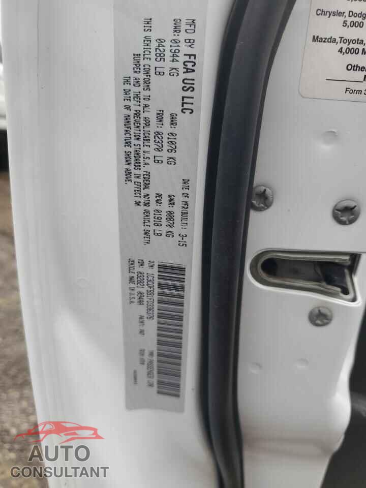 DODGE DART 2015 - 1C3CDFBB1FD336376