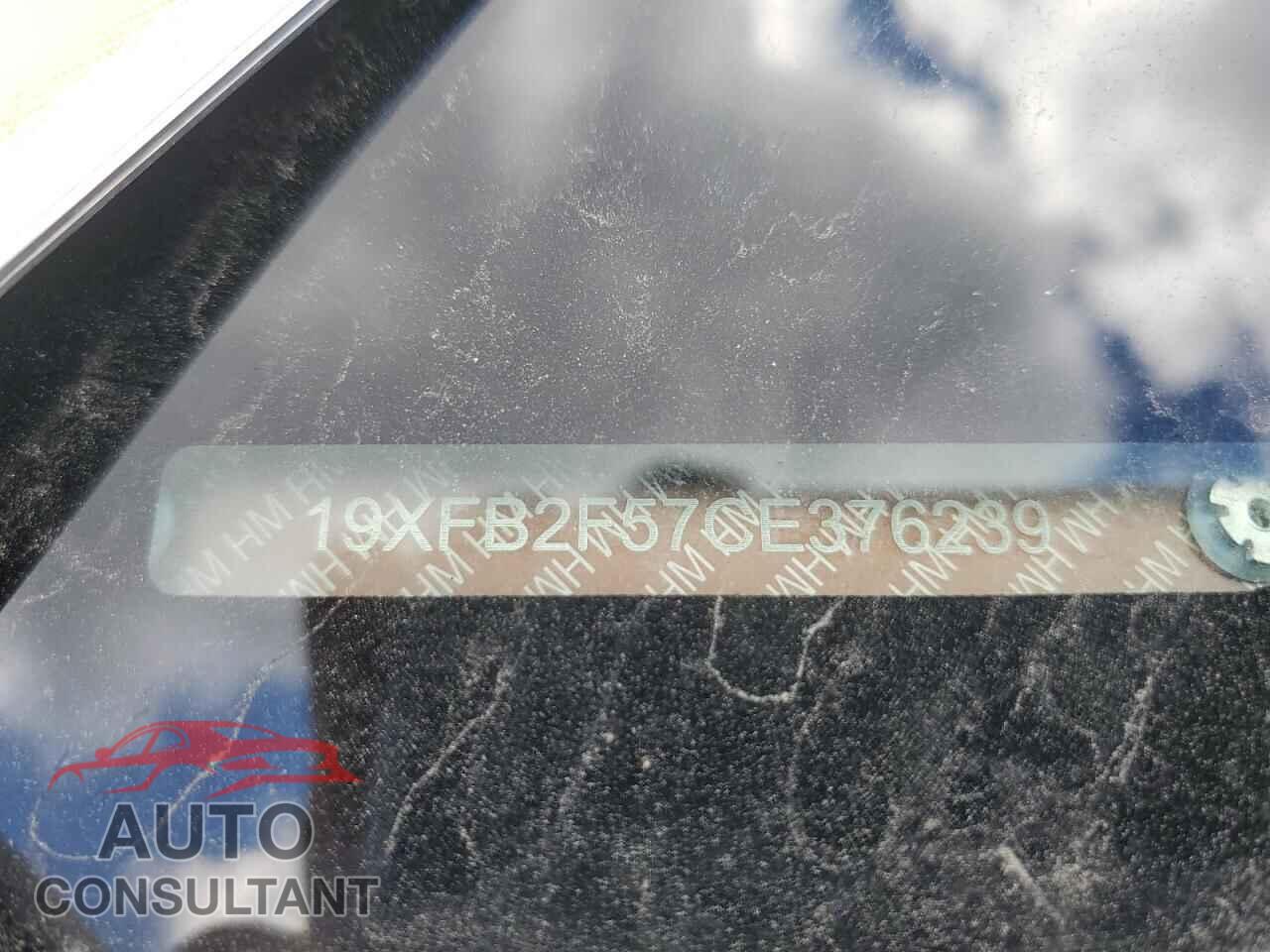 HONDA CIVIC 2012 - 19XFB2F57CE376239