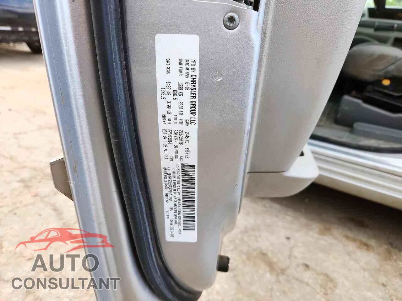 DODGE CARAVAN 2010 - 2D4RN5D19AR367157