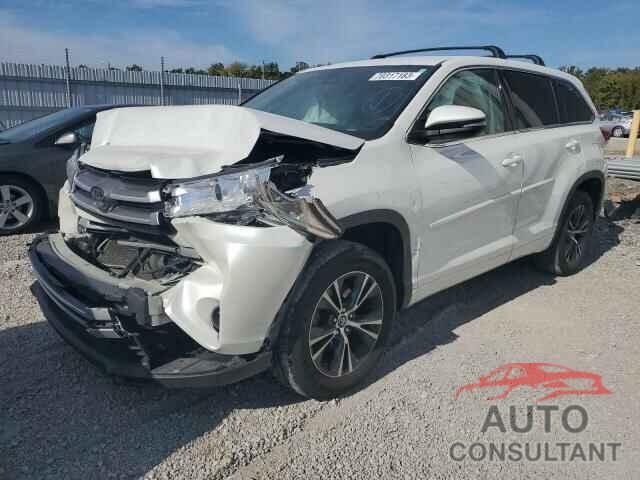 TOYOTA HIGHLANDER 2018 - 5TDZARFH6JS039566