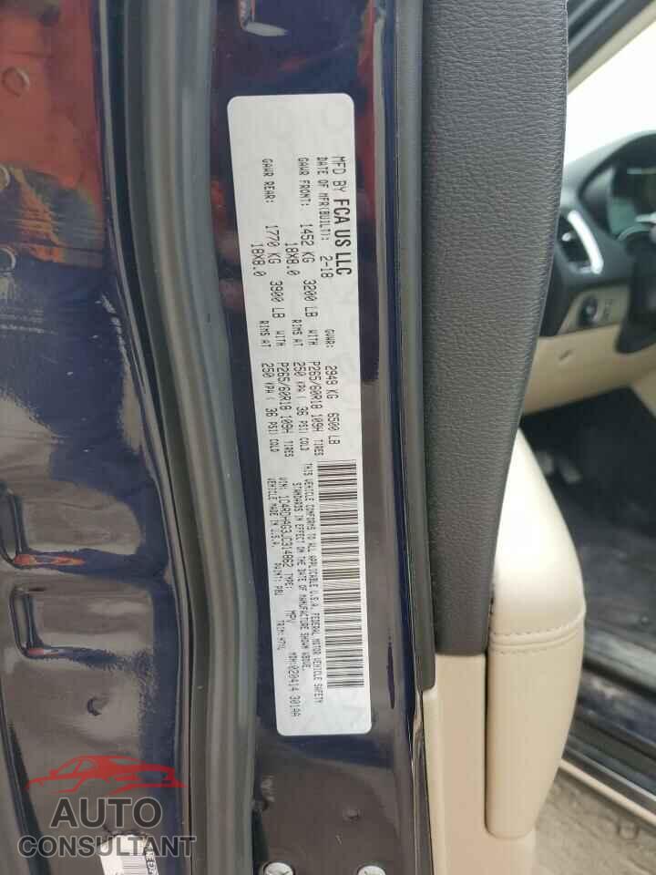 DODGE DURANGO 2018 - 1C4RDHAG3JC314862
