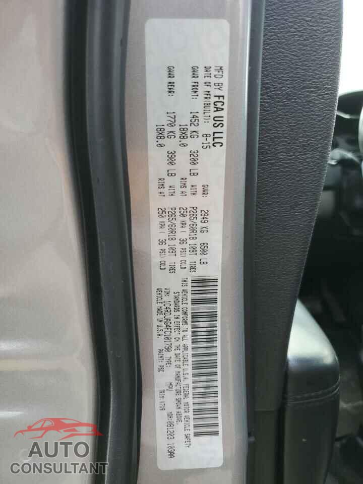 DODGE DURANGO 2015 - 1C4RDJAG4FC101790