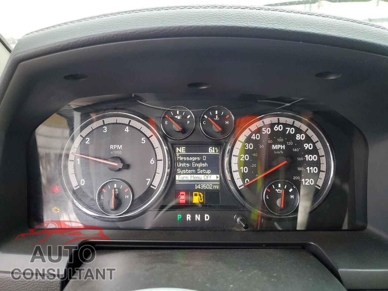 DODGE RAM 1500 2012 - 1C6RD7NT9CS178092