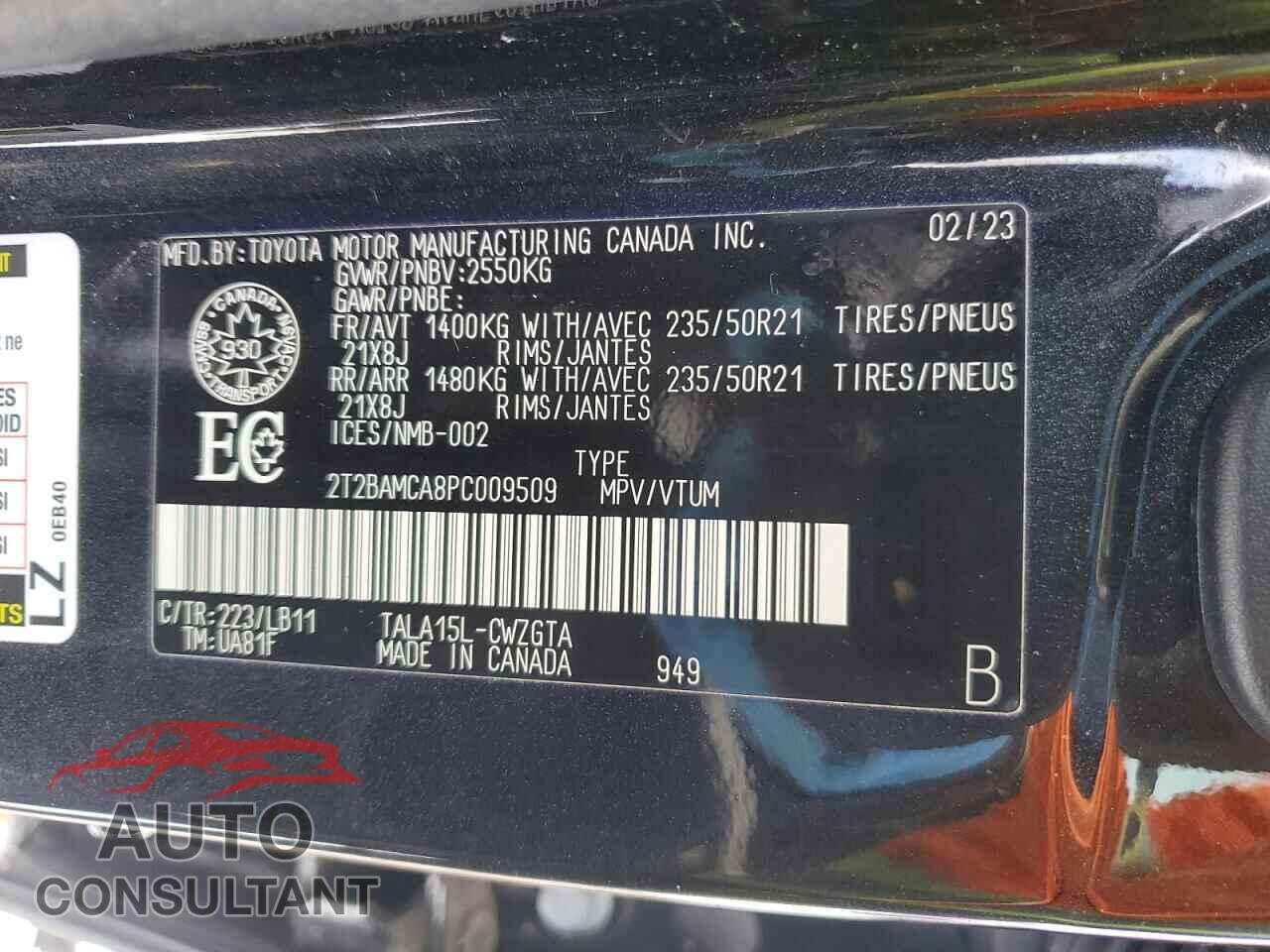 LEXUS RX350 2023 - 2T2BAMCA8PC009509