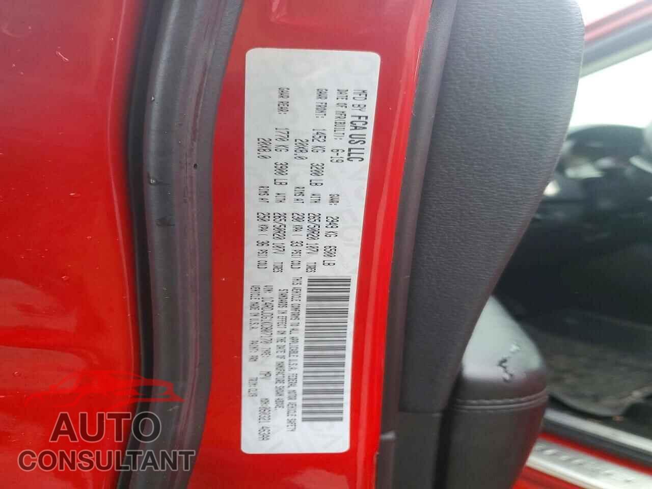 DODGE DURANGO 2019 - 1C4RDJDG1KC807170