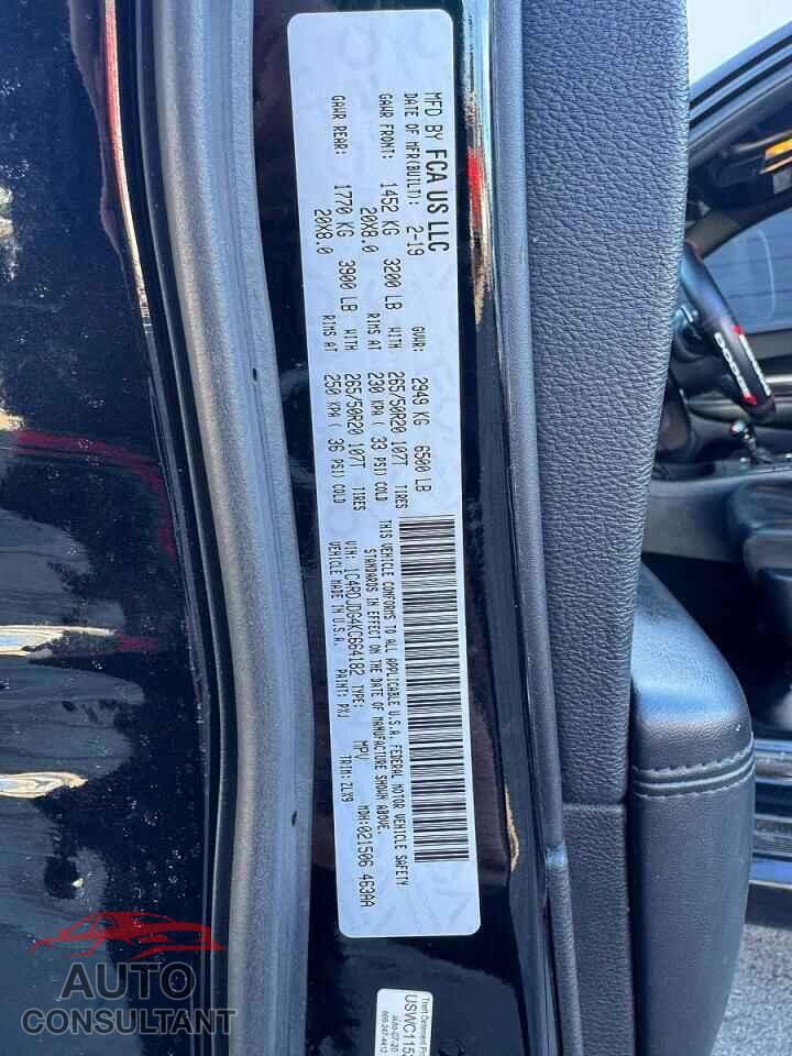 DODGE DURANGO 2019 - 1C4RDJDG4KC664182