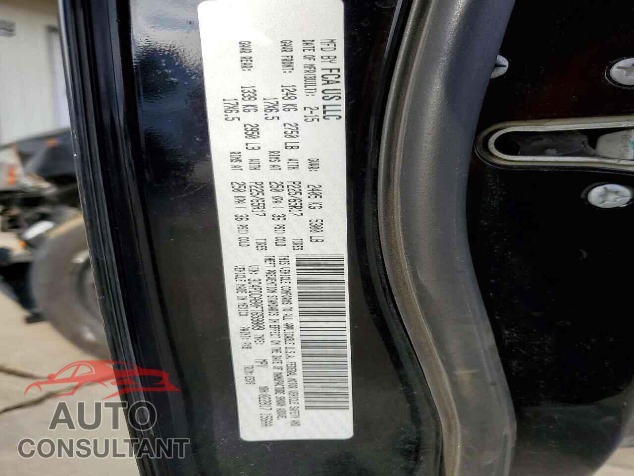 DODGE JOURNEY 2015 - 3C4PDCAB0FT659809