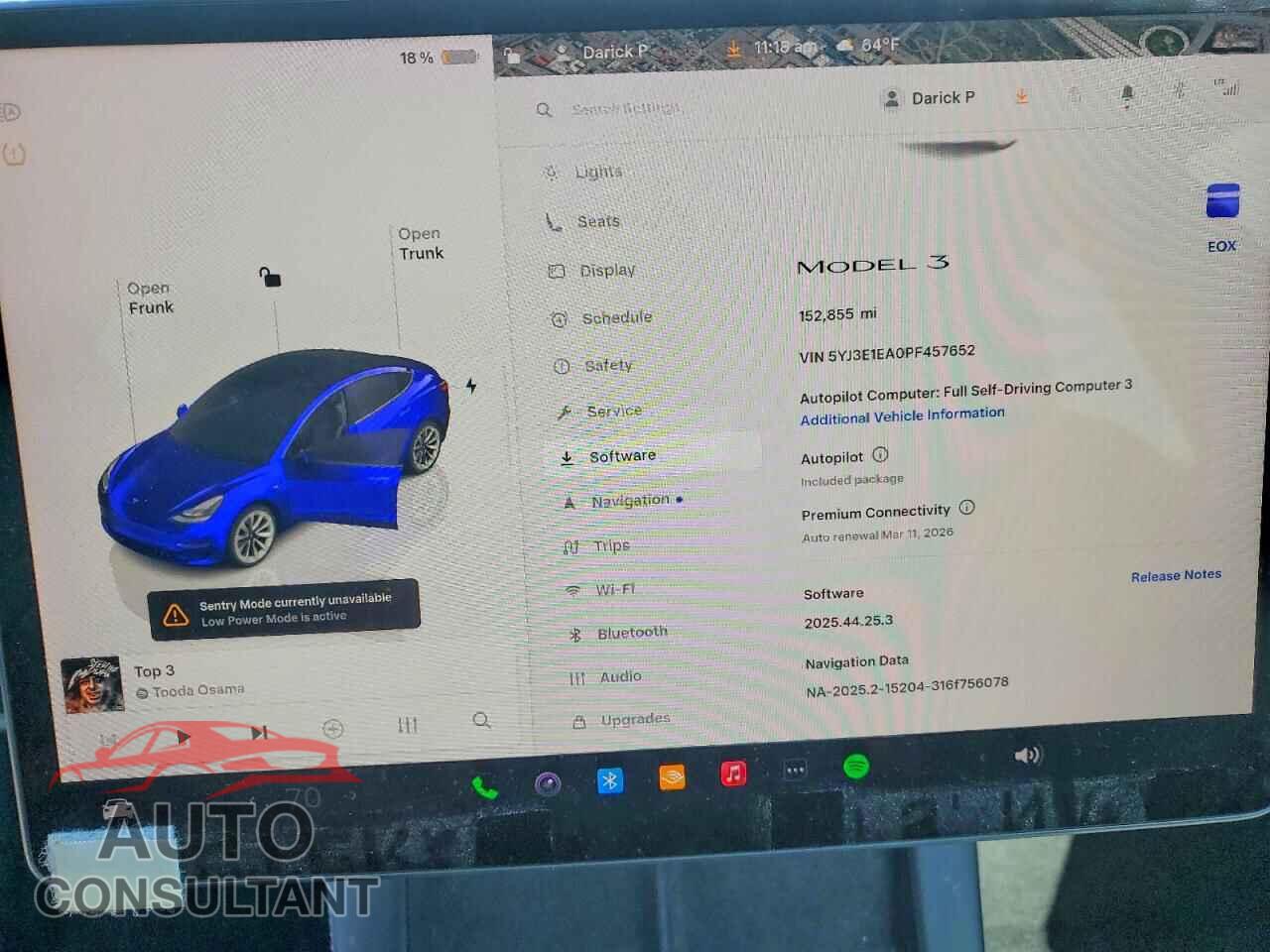 TESLA MODEL 3 2023 - 5YJ3E1EA0PF457652