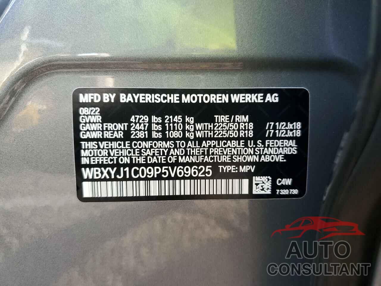 BMW X2 2023 - WBXYJ1C09P5V69625