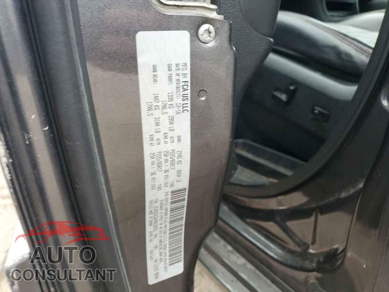 DODGE CARAVAN 2017 - 2C4RDGEG2HR650931